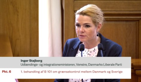 Gränskontroll mot Sverige Folketinget