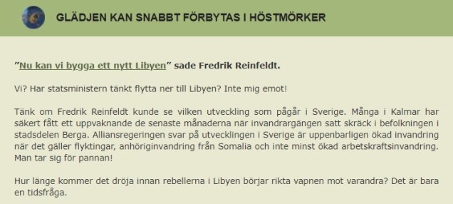 Libyen Reinfeldt