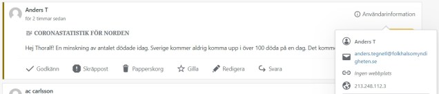 Kommentar Tegnell 2