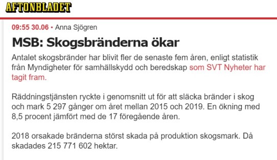 Skogsbränder Aftonbladet
